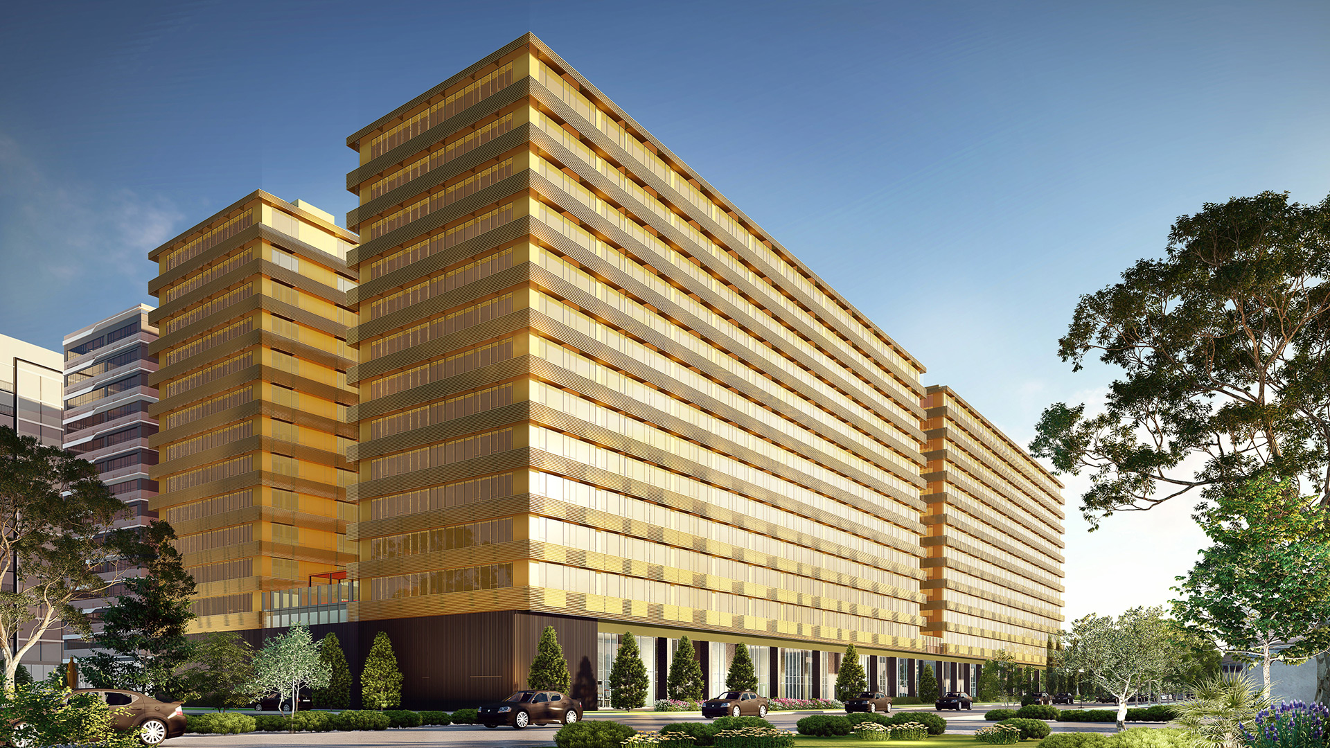  An artist's impression of the Gold Towers Residential-Offices, a winner during Carousell Property Awards