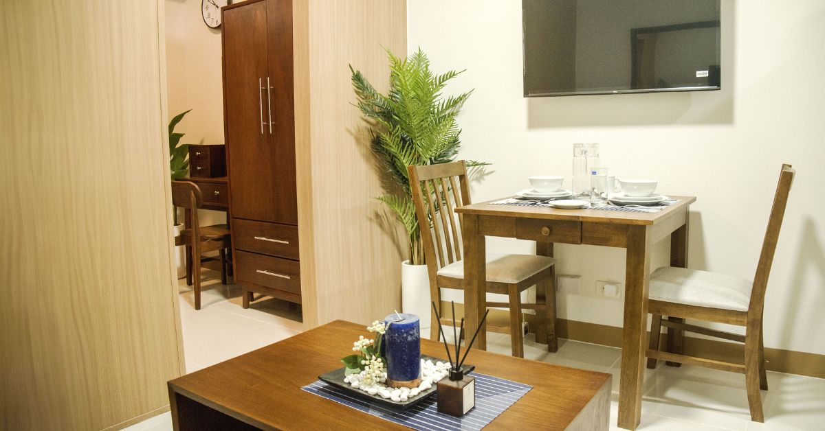 A Peek Inside the Thoughtfully Furnished Unit, Where Style and Functionality Harmoniously Coexis