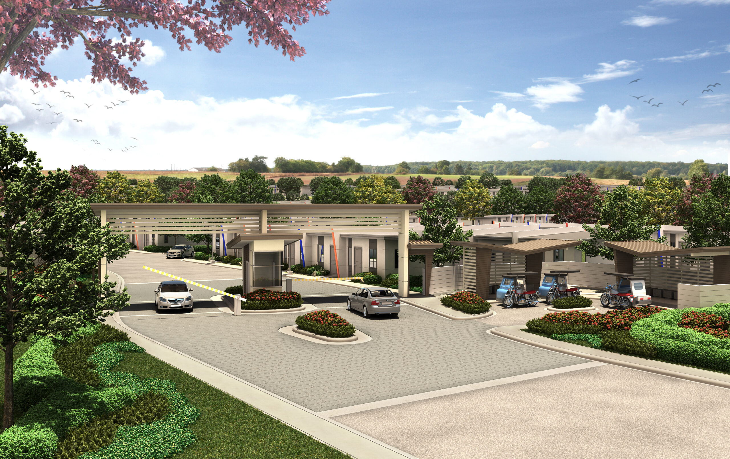 CHEERFUL HOMES_RENDER_20170524 - Gate and Guardhouse