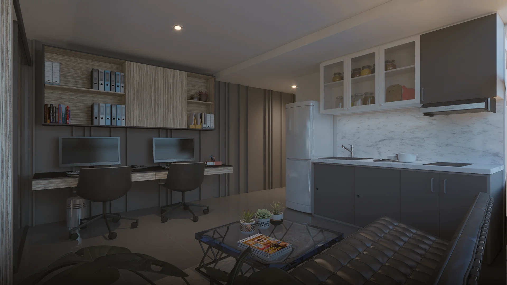Ice-Tower-Residential-Unit-Living-Kitchen-Office.webp