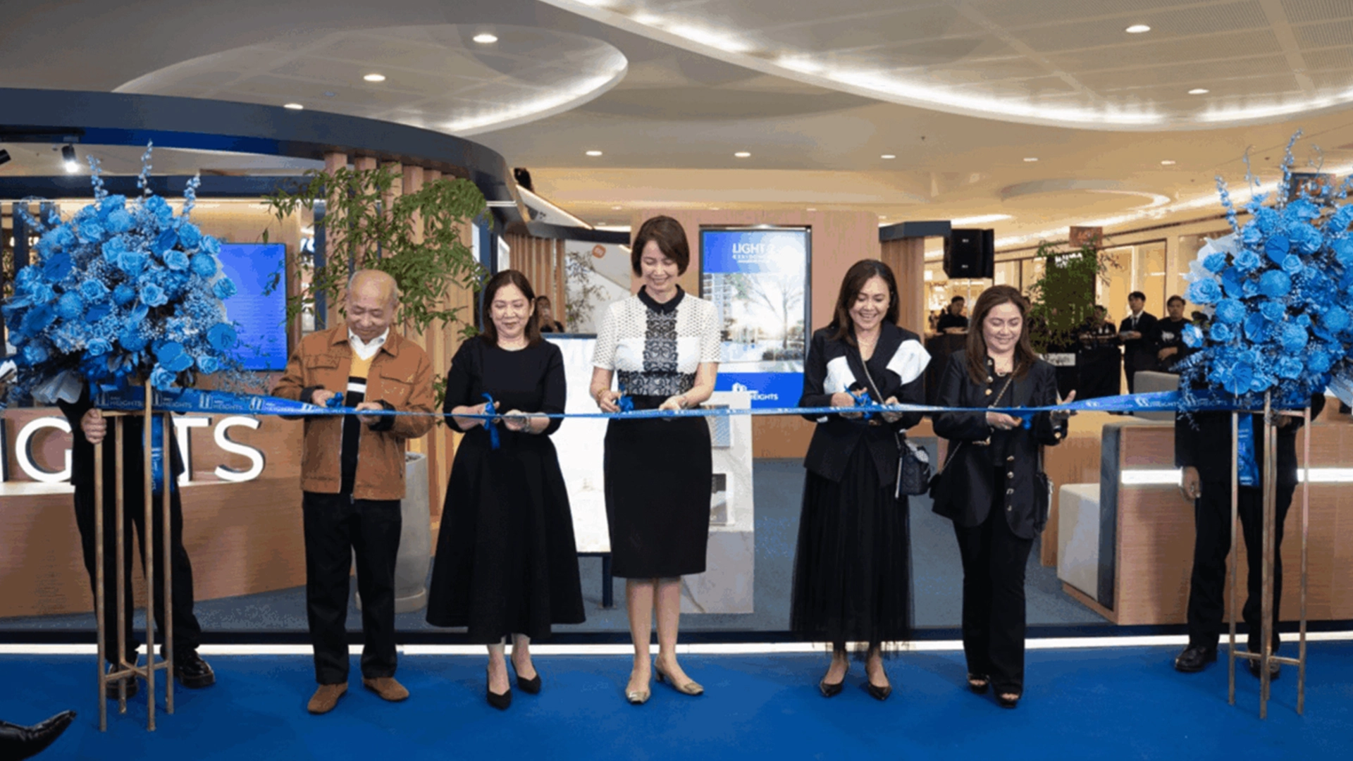 SMDC executives and leaders. From left to right: SVP – Head, Customer Support Marking C. Que, President – SMDC Services Corporation Analyn V. Carpio, Executive Vice President Grace Evangeline M. Sta. Ana, Sales Head Maricar P. Martelino, and Sales Head Michelle G. Villaseran.