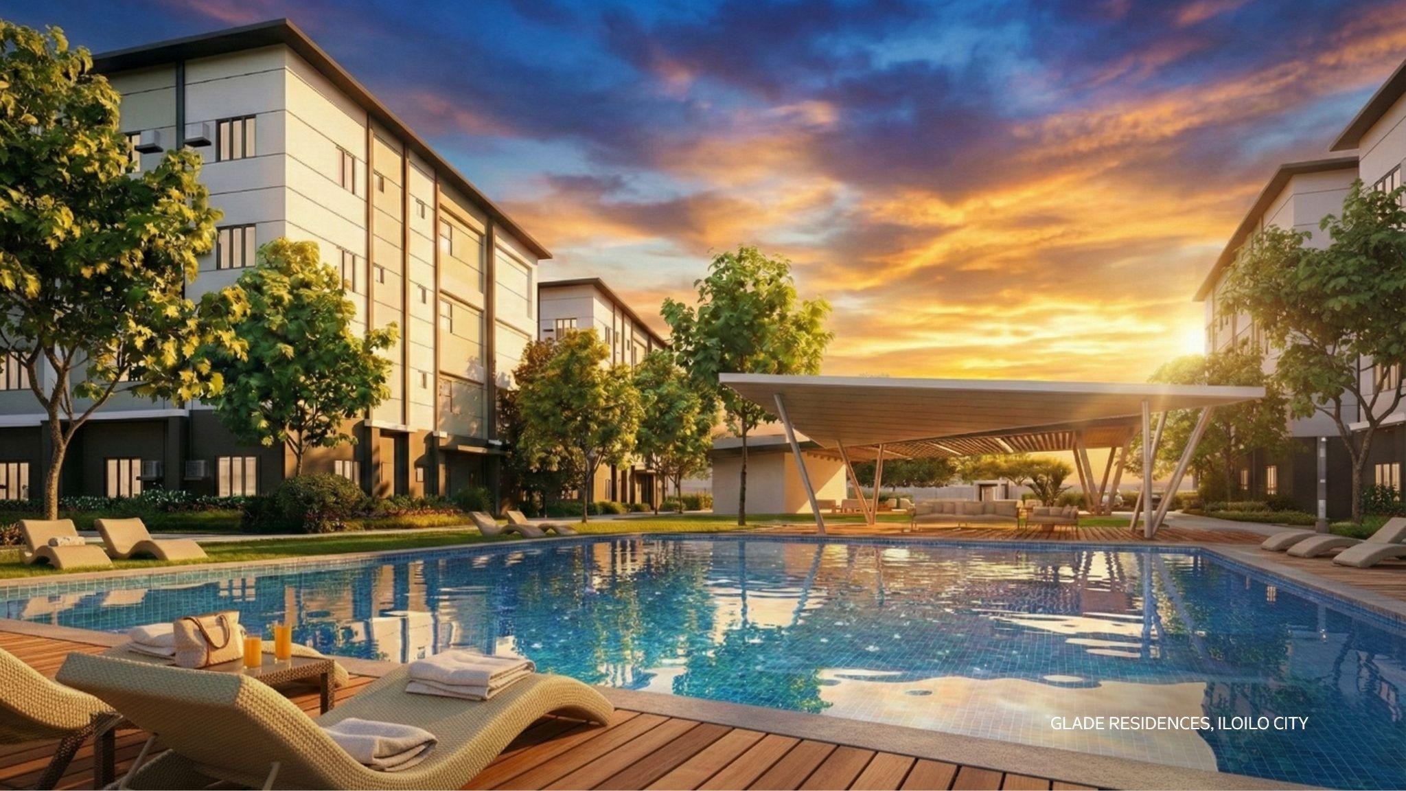 Surrounded by open spaces and calming design elements, the amenity pool at Glade Residences reflects SMDC Nature’s commitment to wellness-focused, nature-inspired living.