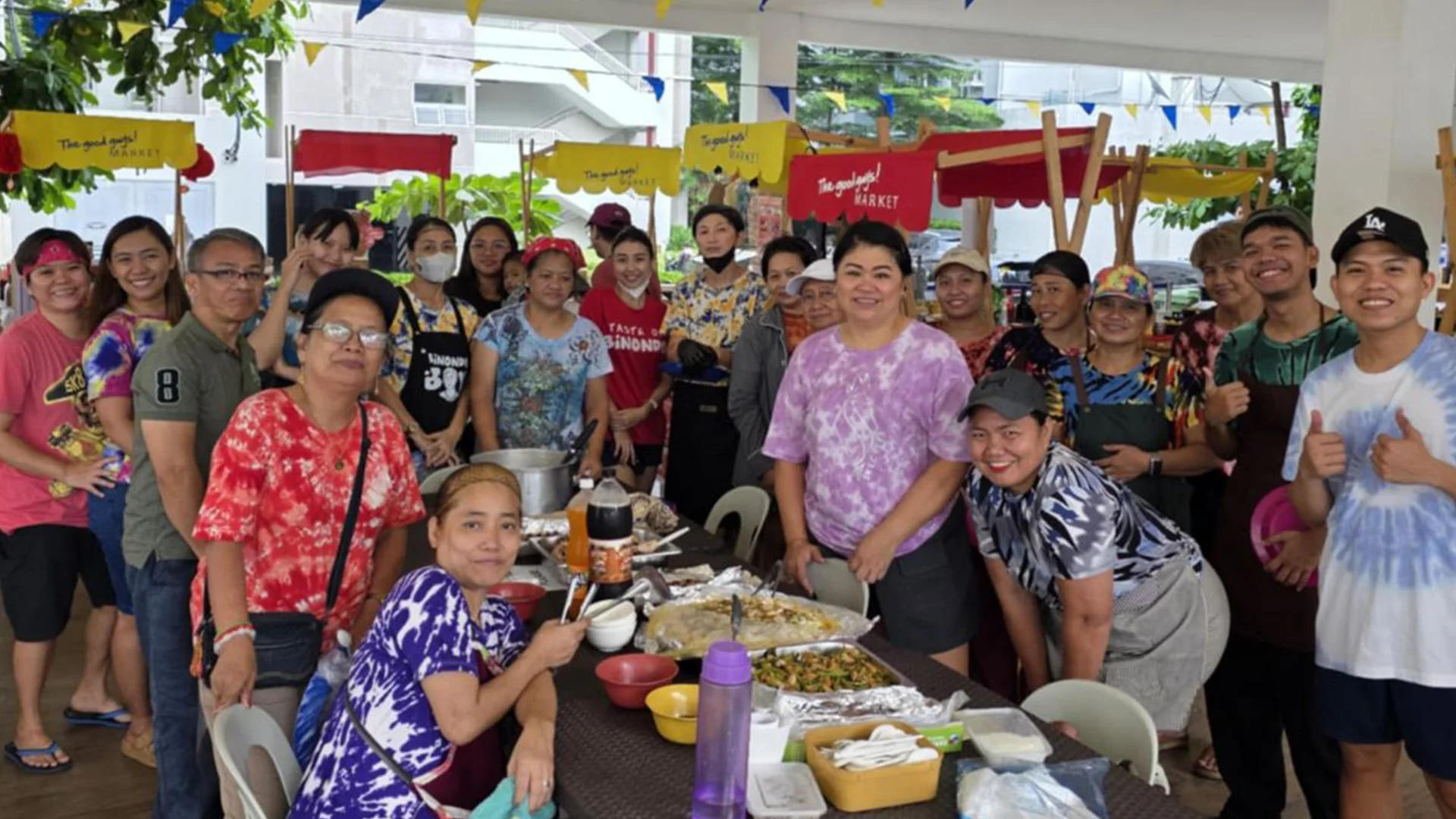 Neighbors at SMDC Trees Residences sharing a meal at the weekend market — turning ordinary Saturdays into moments of connection and community