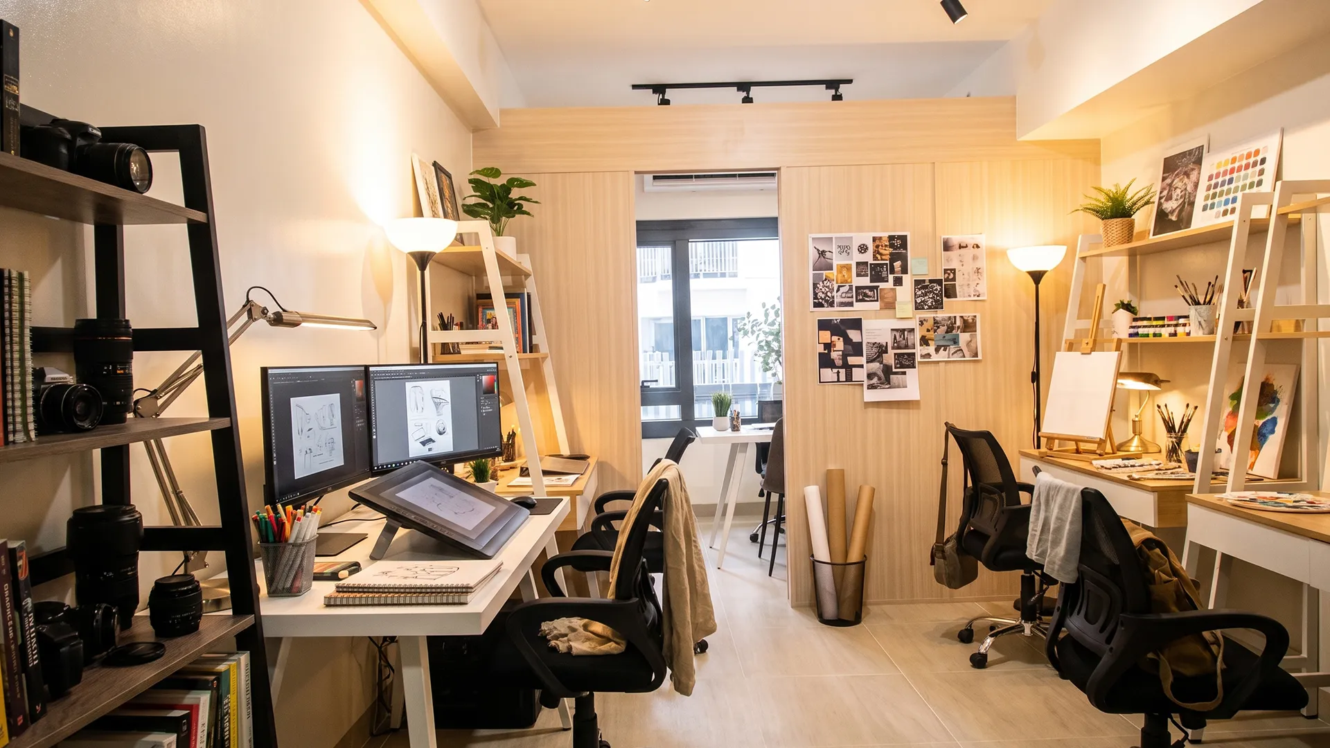 Ice Workspace blends residential comfort with office functionality.