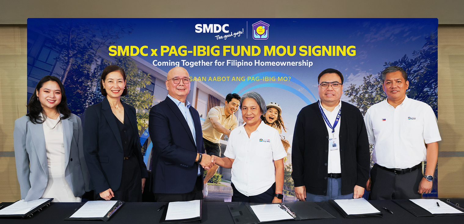 Saan Aabot ang Pag-IBIG Mo?  SMDC and Pag-IBIG Fund MOU Bring Homeownership Closer