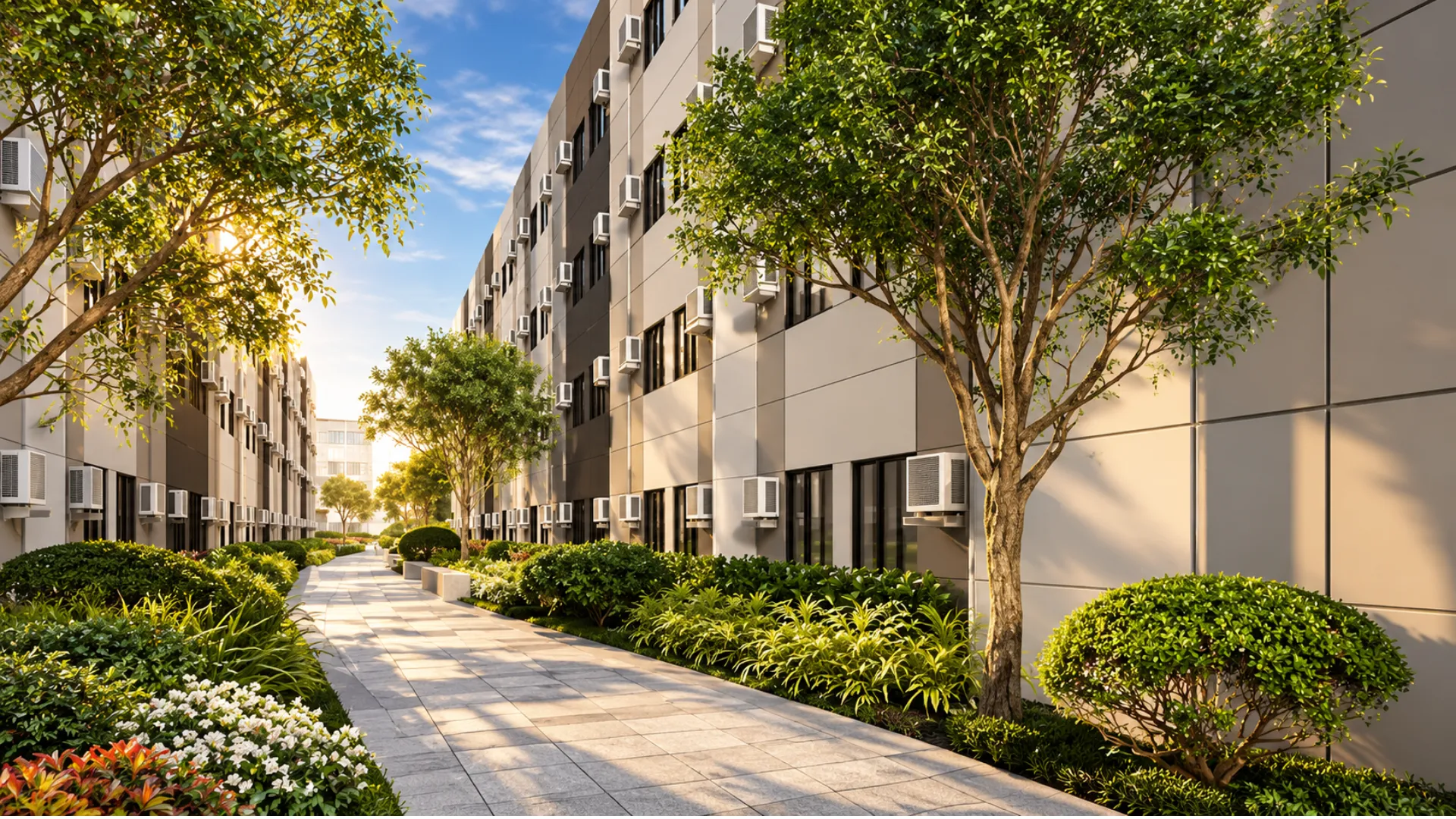 Within Joy Residences, the plan gives recreation and outdoor space a place alongside the residential buildings.