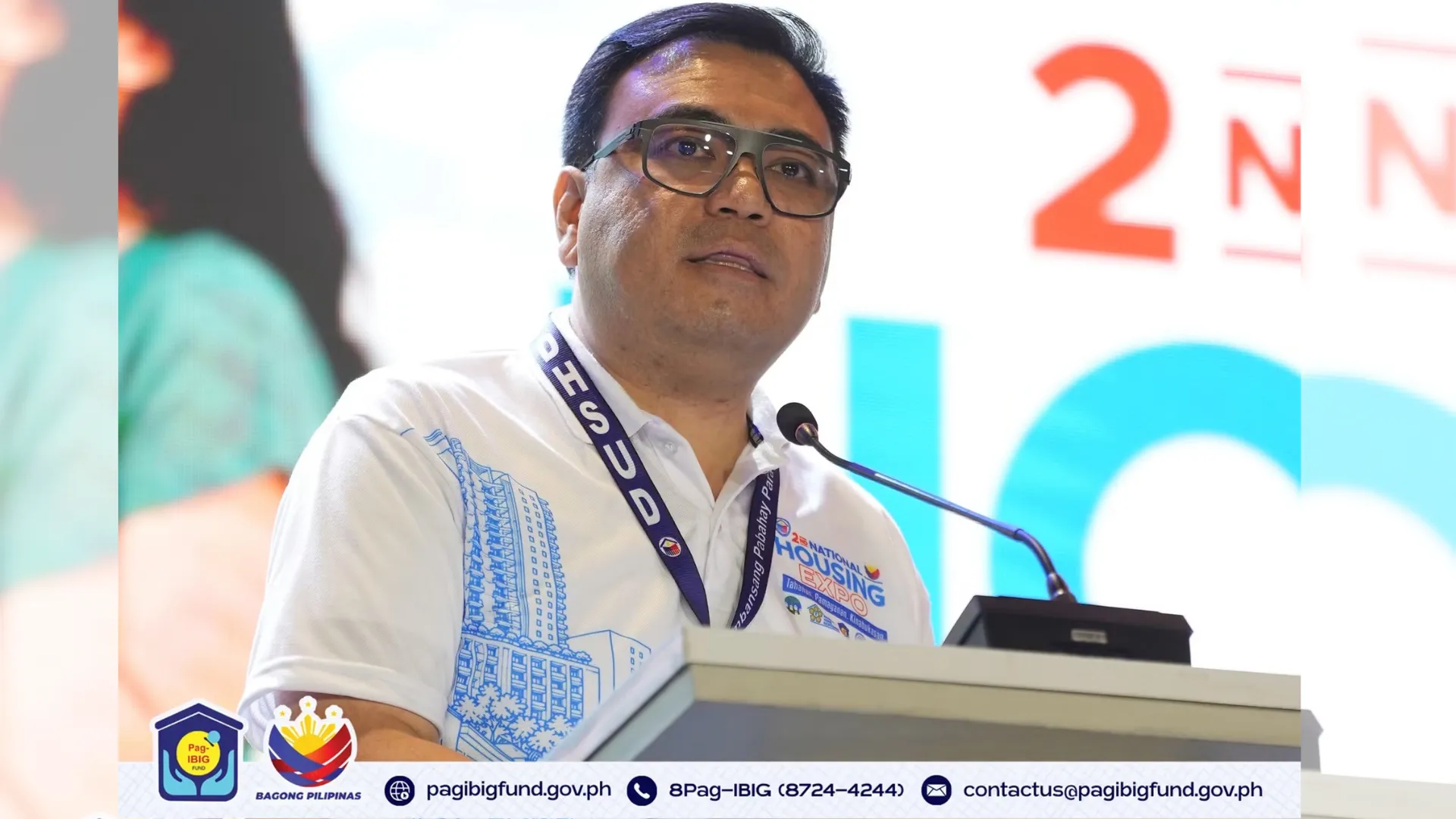 Department of Human Settlements and  Urban  Development Secretary Jose Ramon P. Aliling (Image courtesy of Pag-IBIG Fund via Facebook)