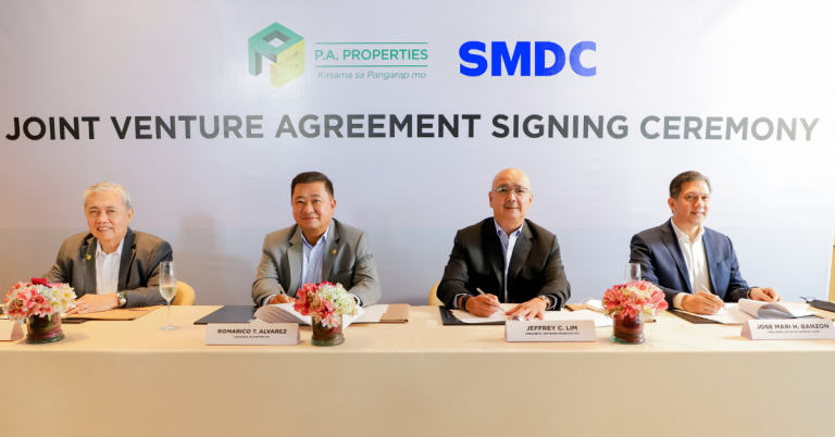 Joint venture agreement photo as SMDC teams up with P.A. Properties