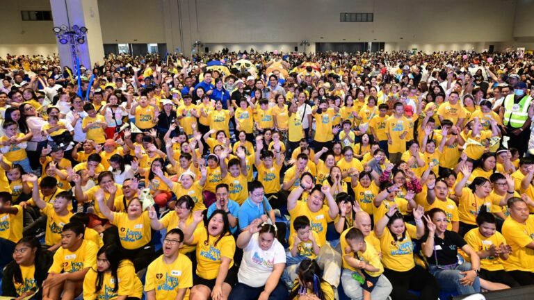 SM Cares and DSAPI with over 8,000 attendees during the Happy Walk 2025, inspiring acceptance and empowerment for individuals with Down Syndrome.